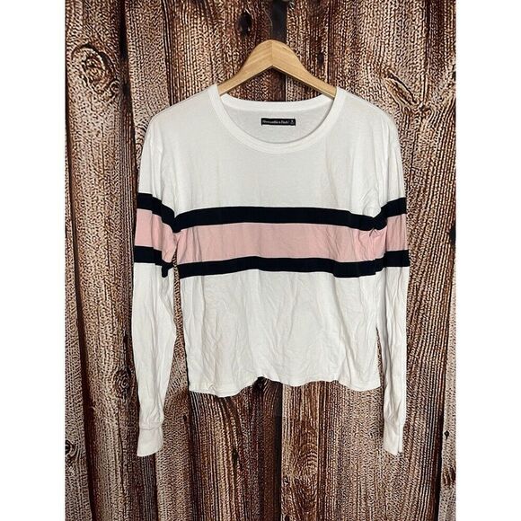 Abercrombie & Fitch Womens White Long Sleeve Lightweight Sweater Size Small - Picture 1 of 3